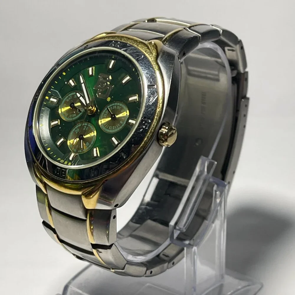 Baylor Bears NCAA Stainless-Steel Chronograph Watch by Fossil NEW (RARE)